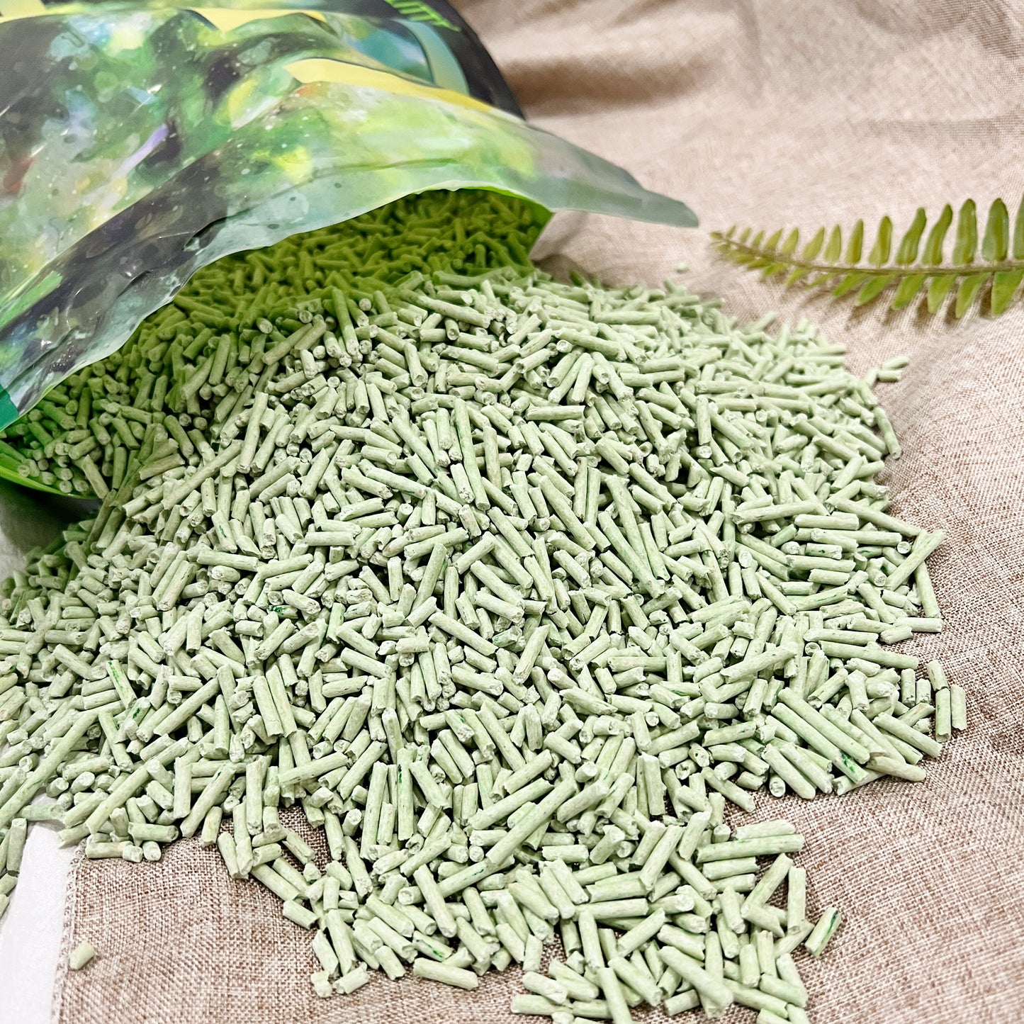 papi green tea 3.0mm tofu cat litter 4kg/10l