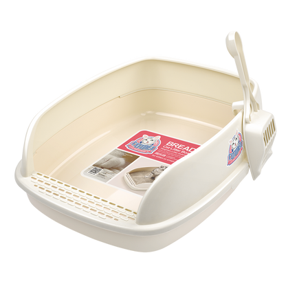 Bread Cat Litter Tray with Scoop Large and Wide