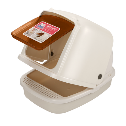 Catidea Cat Ears Cat Litter Box With Self-Standing Scoop