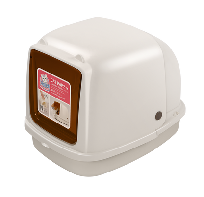 Catidea Cat Ears Cat Litter Box With Self-Standing Scoop