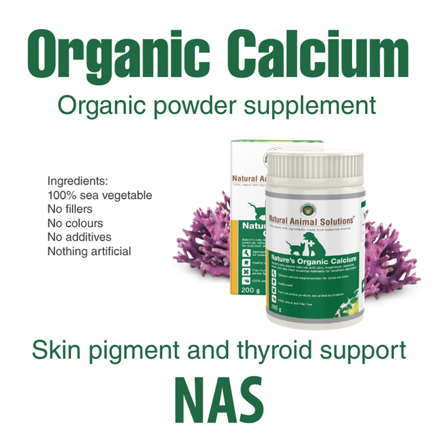 natures organic calcium for dogs and cats